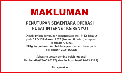 NOTIS PENUTUPAN PI RayaCina2021