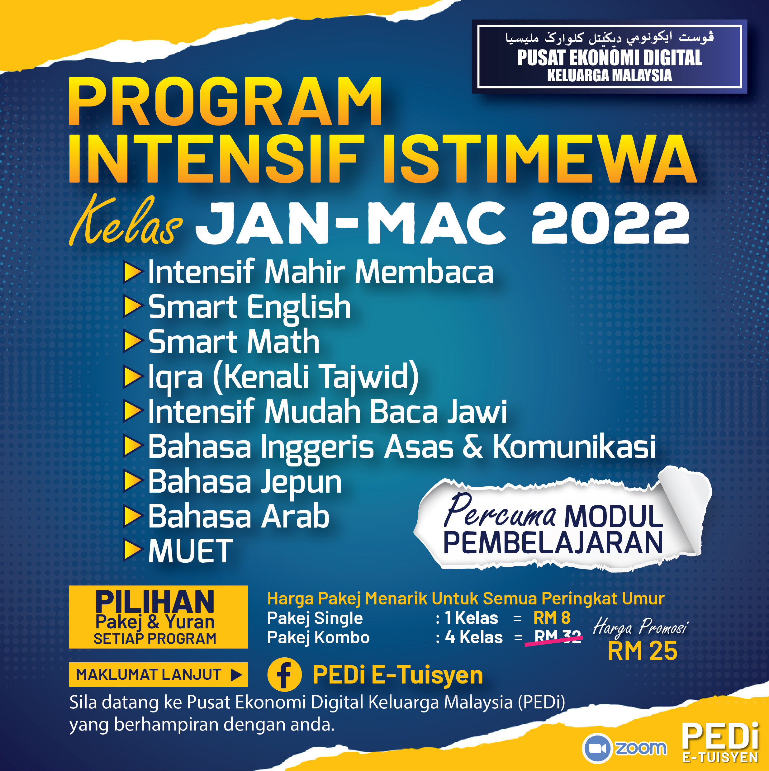 kelas insentif jan mac 2022