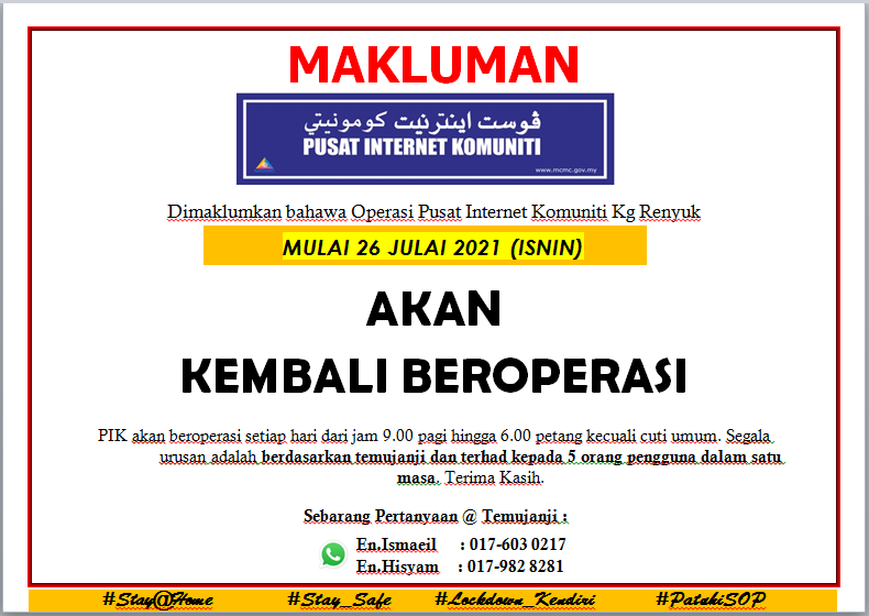 Notis Kembali